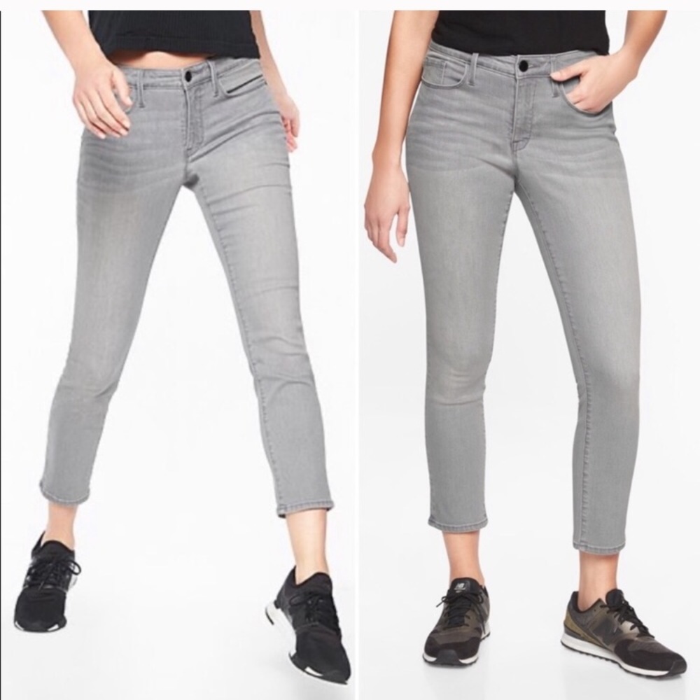 Athleta Sculptek Skinny Crop Jean in Granite Wash